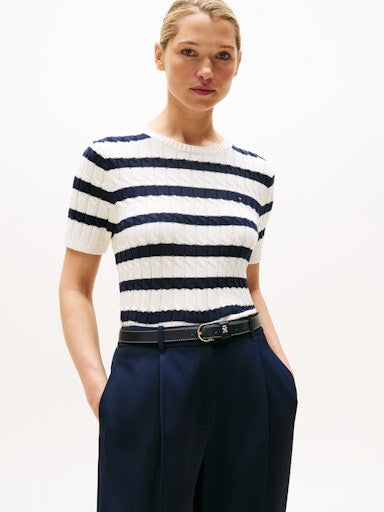 An image of the Tommy Hilfiger Striped Sweater