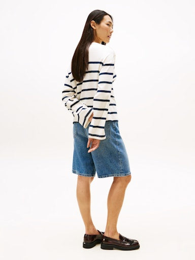 An image of the Tommy Hilfiger Boat Neck Long Sleeve Top