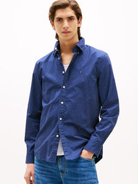An image of the Tommy Hilfiger Flex Poplin Fake Solid Shirt