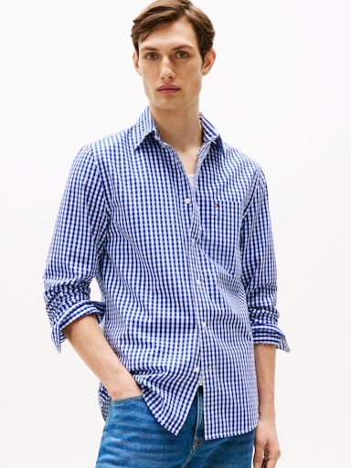 An image of the Tommy Hilfiger Poplin Gingham Shirt
