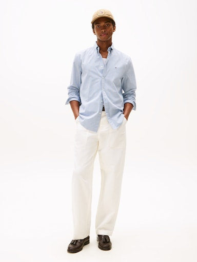 An image of the Tommy Hilfiger Flex Poplin Tartan Shirt