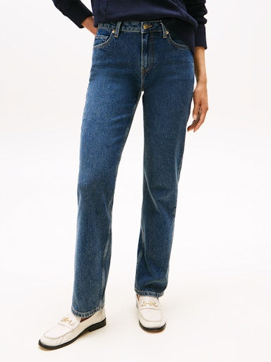 An image of the Tommy Hilfiger Mid Rise Straight Leg Jeans