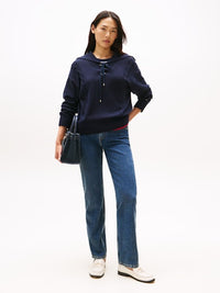 An image of the Tommy Hilfiger Mid Rise Straight Leg Jeans