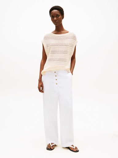 An image of the Tommy Hilfiger Crochet Jumper