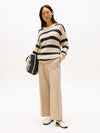 An image of the Tommy Hilfiger Pressed Wide Leg Ankle Chinos