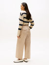 An image of the Tommy Hilfiger Pressed Wide Leg Ankle Chinos