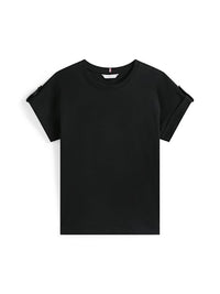 An image of the Tommy Hilfiger Gold Button Crew Neck T-Shirt