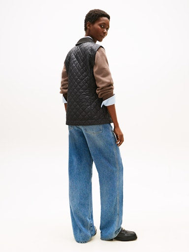 An image of the Tommy Hilfiger Padded Nylon Quilted Vest