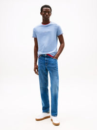 An image of the Tommy Hilfiger Tommy Logo Tipped Tee