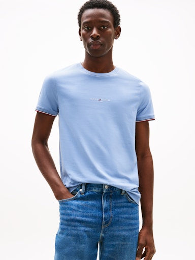 An image of the Tommy Hilfiger Tommy Logo Tipped Tee