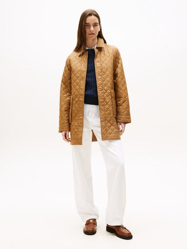 An image of the Tommy Hilfiger Padded Nylon Quilted Coat