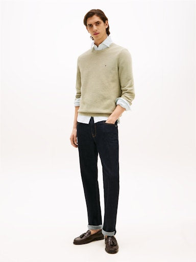 An image of the Tommy Hilfiger Essential Structure Crew Neck Jumper