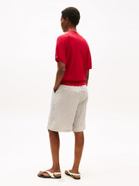 An image of the Tommy Hilfiger Short Sleeve Polo Jumper With Silk