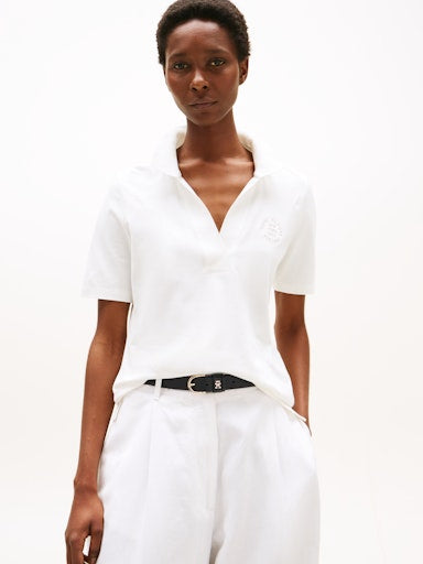 An image of the Tommy Hilfiger Logo Embroidery Polo Shirt