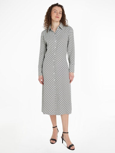 An image of the Tommy Hilfiger Midi Shirt Dress