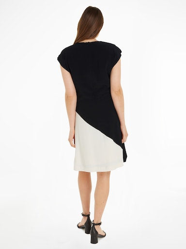 An image of the Tommy Hilfiger Viscose Blocked Knee Dress