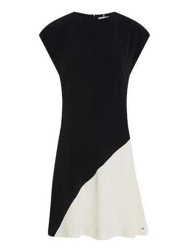 An image of the Tommy Hilfiger Viscose Blocked Knee Dress