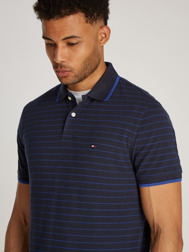 An image of the Tommy Hilfiger Oxford Stripe Polo