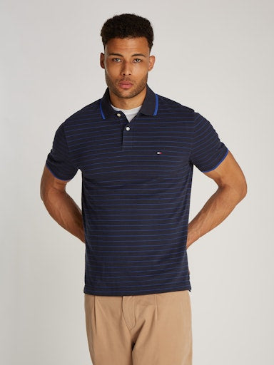 An image of the Tommy Hilfiger Oxford Stripe Polo