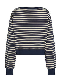 An image of the Tommy Hilfiger Gold Button Boat-Neck Sweatshirt