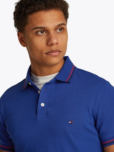 An image of the Tommy Hilfiger Tipped Slim Fit Polo Shirt