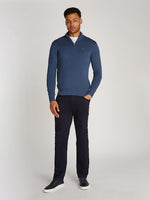 An image of the Tommy Hilfiger Essential Cotton Zip Jumper