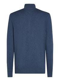 An image of the Tommy Hilfiger Essential Cotton Zip Jumper