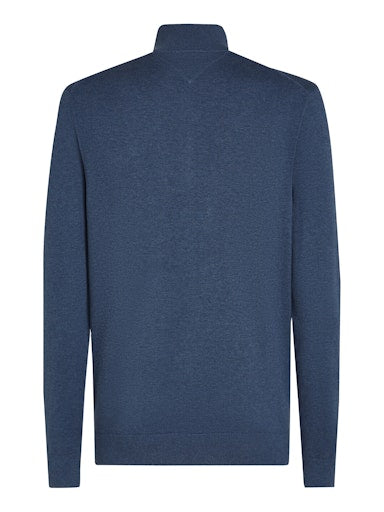 An image of the Tommy Hilfiger Essential Cotton Zip Jumper