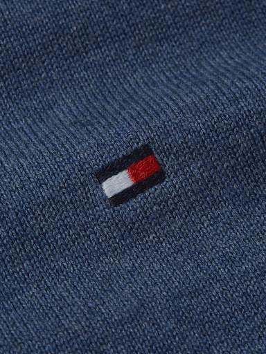 An image of the Tommy Hilfiger Essential Cotton Zip Jumper