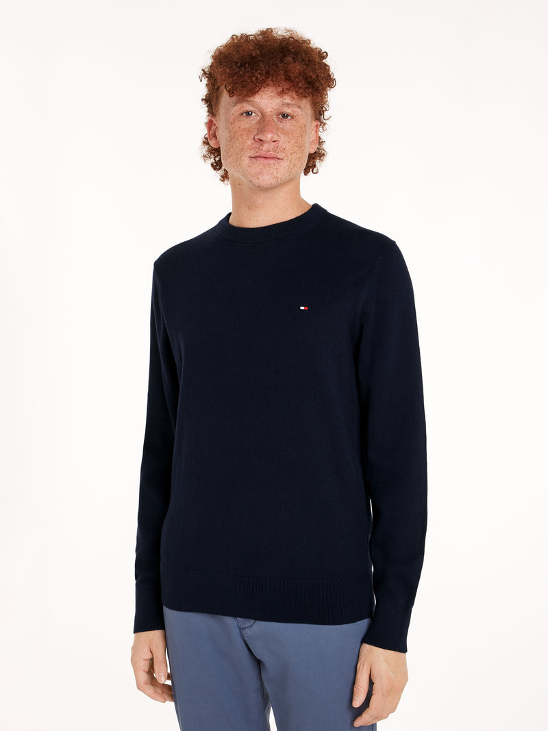 An image of the Tommy Hilfiger Crew Neck Jumper with Cashmere