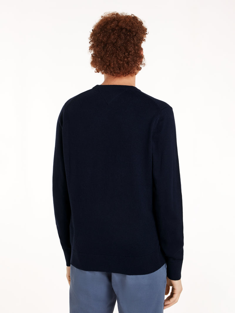 An image of the Tommy Hilfiger Crew Neck Jumper with Cashmere