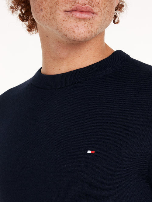 An image of the Tommy Hilfiger Crew Neck Jumper with Cashmere