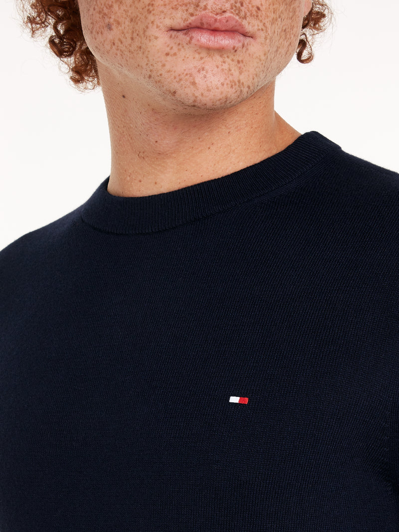 An image of the Tommy Hilfiger Crew Neck Jumper with Cashmere
