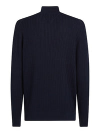 An image of the Tommy Hilfiger Herringbone Knit Half-Zip Jumper
