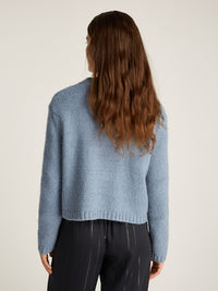An image of the Tommy Hilfiger Textured Gold Button Cardigan