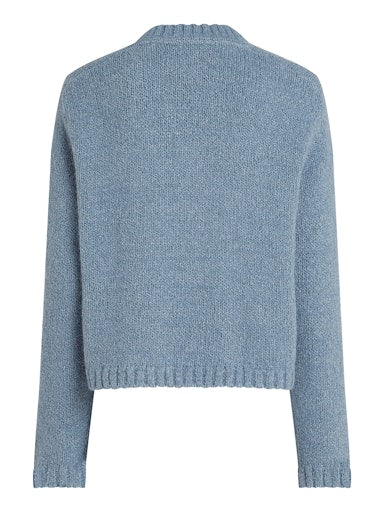 An image of the Tommy Hilfiger Textured Gold Button Cardigan