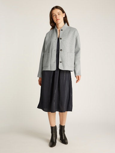 An image of the Tommy Hilfiger Wool Blend Baseball Collar Jacket