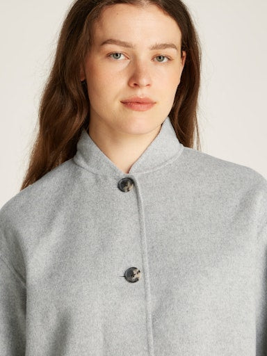 An image of the Tommy Hilfiger Wool Blend Baseball Collar Jacket