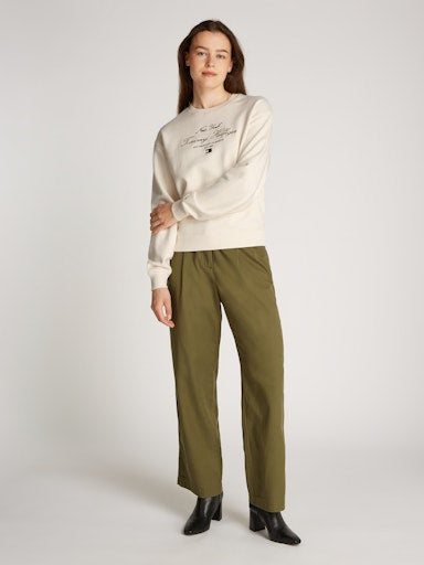 An image of the Tommy Hilfiger Script Sweatshirt