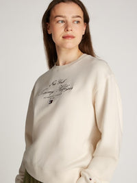 An image of the Tommy Hilfiger Script Sweatshirt