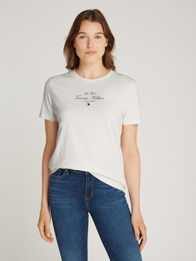 An image of the Tommy Hilfiger Reg Script T-Shirt