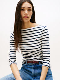 An image of the Tommy Hilfiger Slim Cody Boat-Nk 3/4 Sleeve