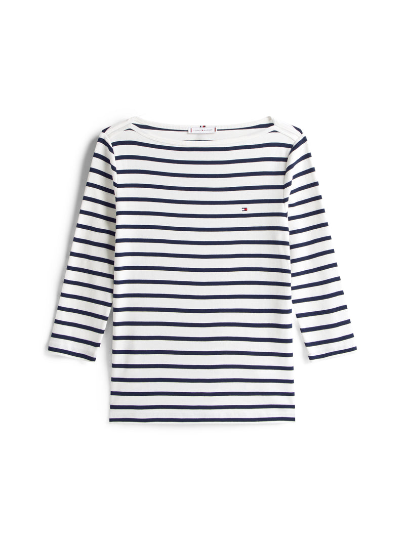 An image of the Tommy Hilfiger Slim Cody Boat-Nk 3/4 Sleeve