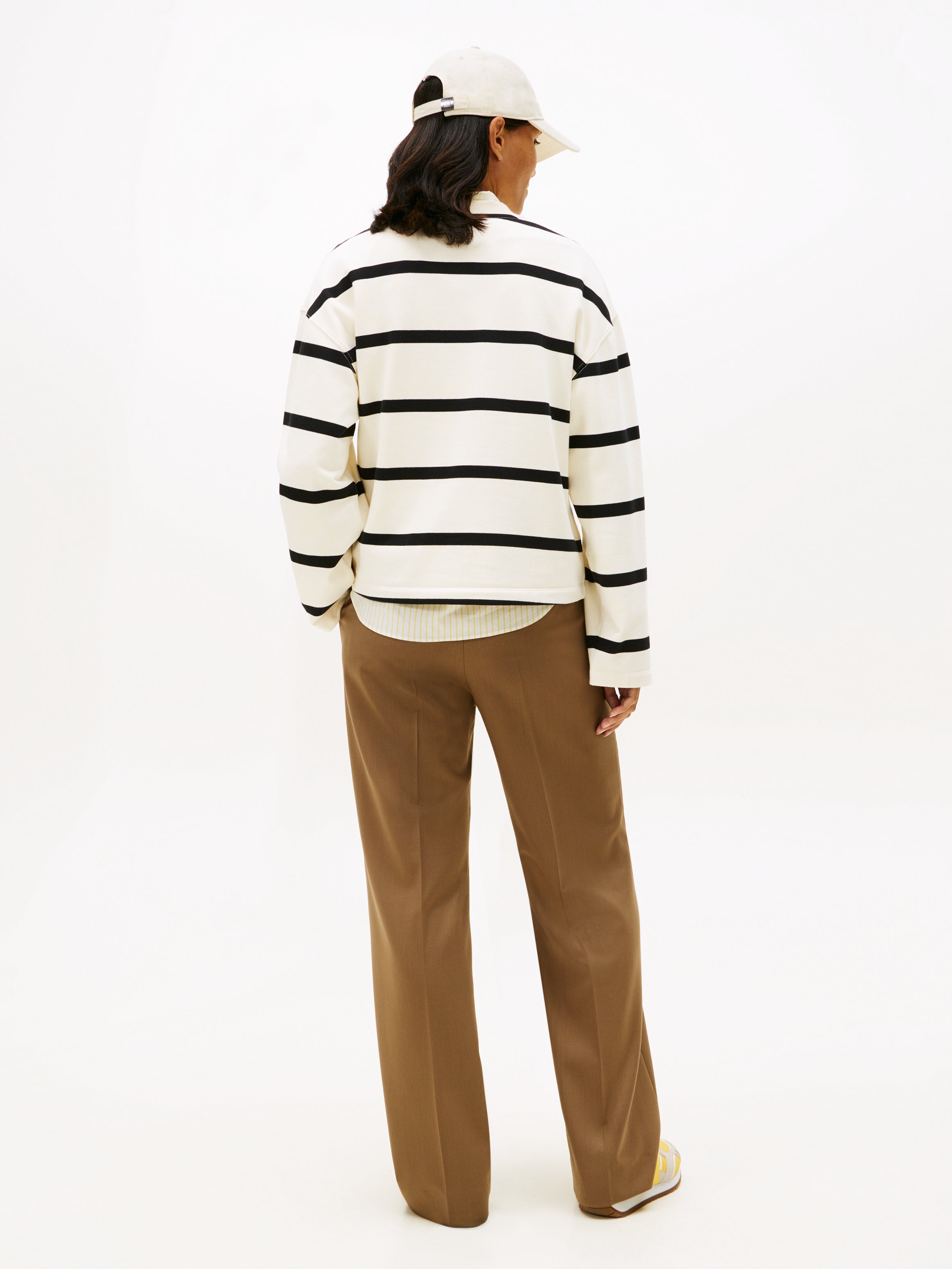 An image of the Tommy Hilfiger Logo Embroidery Terry Crew Neck Sweatshirt