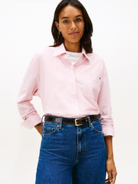 An image of the Tommy Hilfiger Pique Stripe Relaxed Shirt