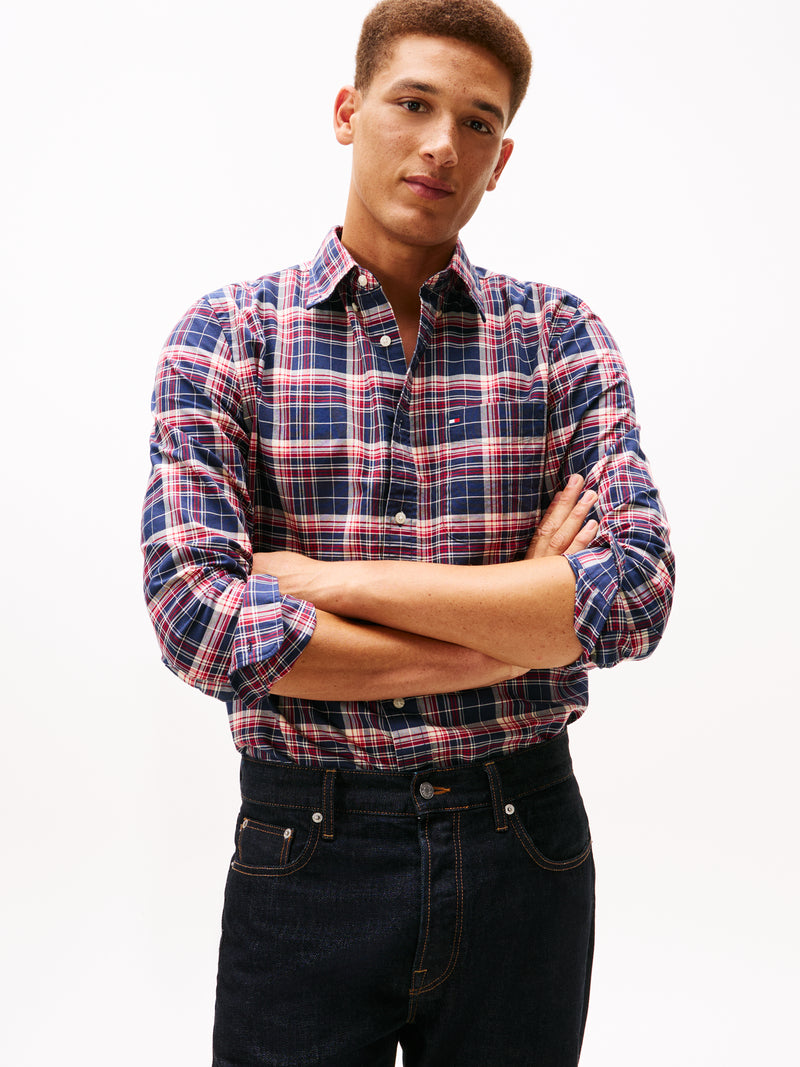 An image of the Tommy Hilfiger Oxford Heritage Plaid RF Shirt