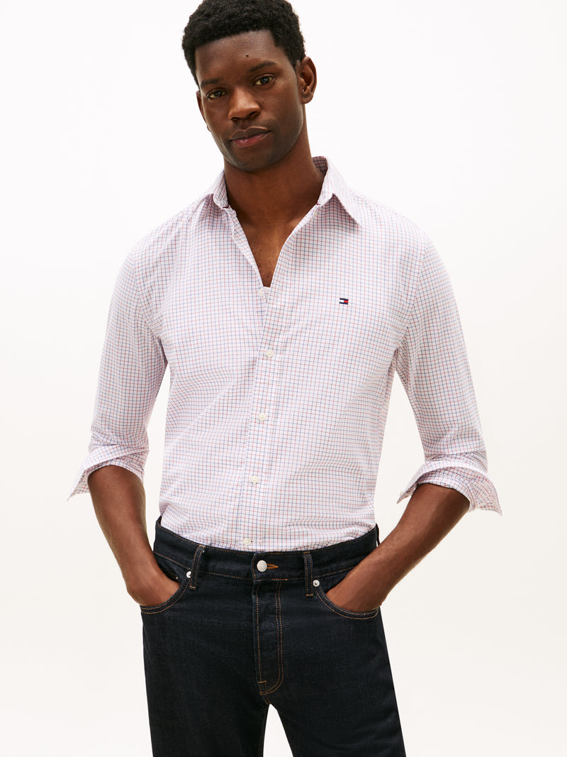 An image of the Tommy Hilfiger Core Tattersall Poplin RF Shirt