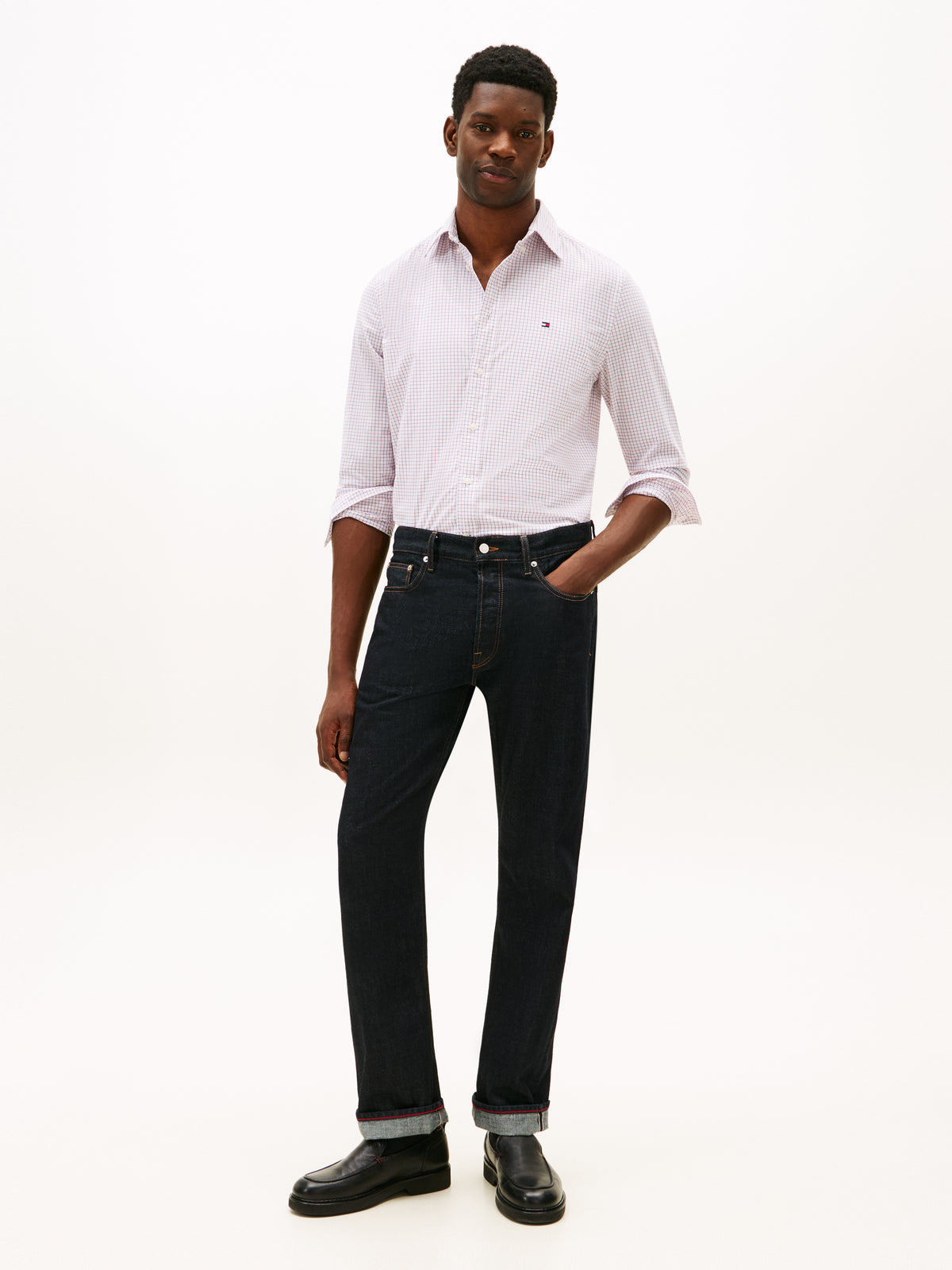 An image of the Tommy Hilfiger Core Tattersall Poplin RF Shirt