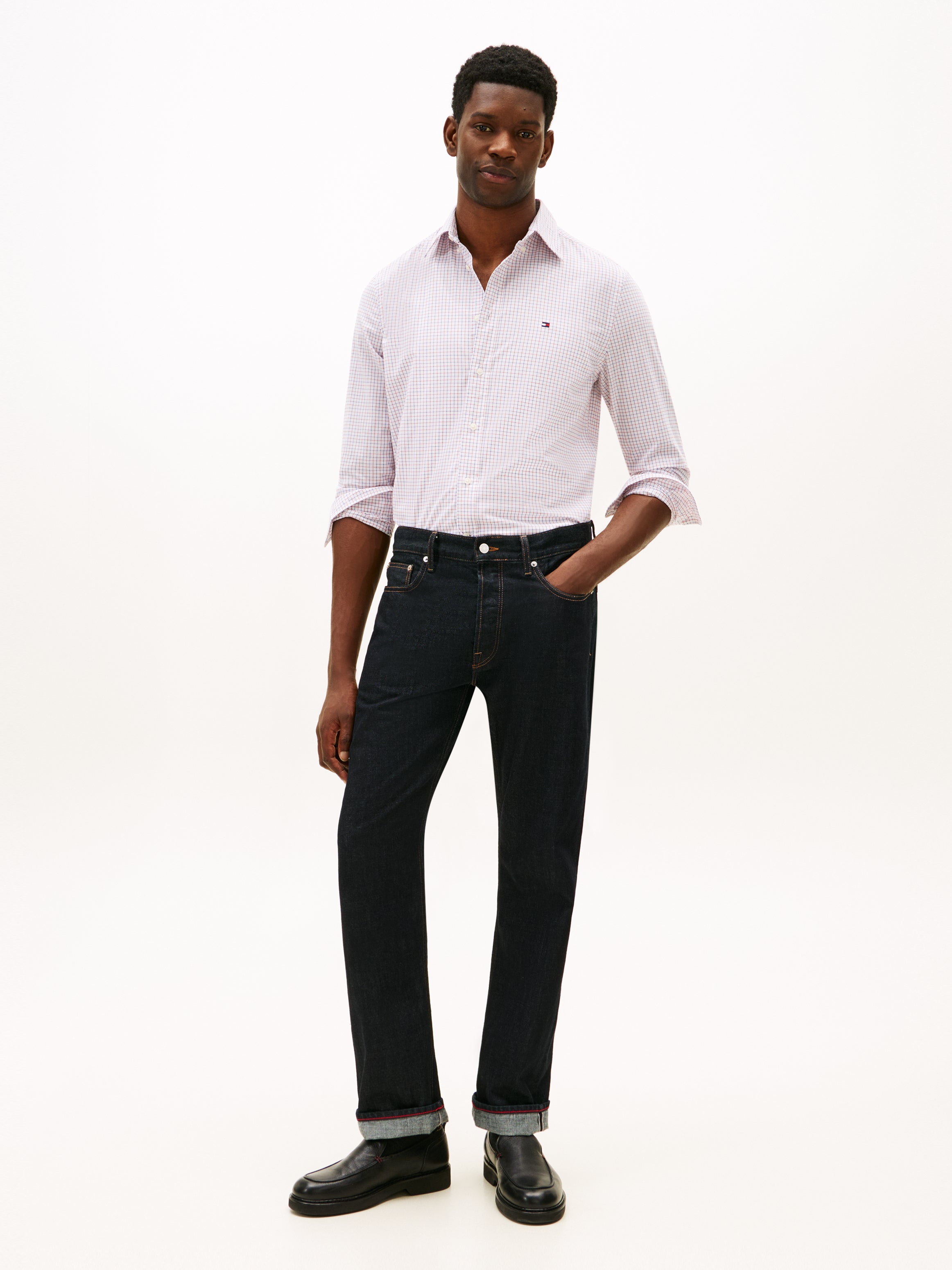 An image of the Tommy Hilfiger Core Tattersall Poplin RF Shirt