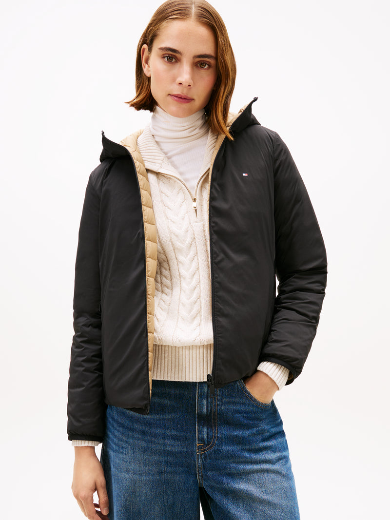 An image of the Tommy Hilfiger Stretch Nylon Down Jacket